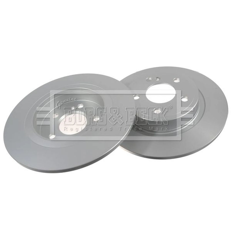 Borg & Beck 2 x Solid Rear Brake Discs BBD5326-x2