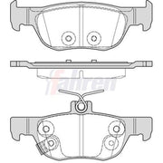 Fahren Rear Brake Pad Set fits Mazda 3 2018-2021 1.5 1.8 2.0