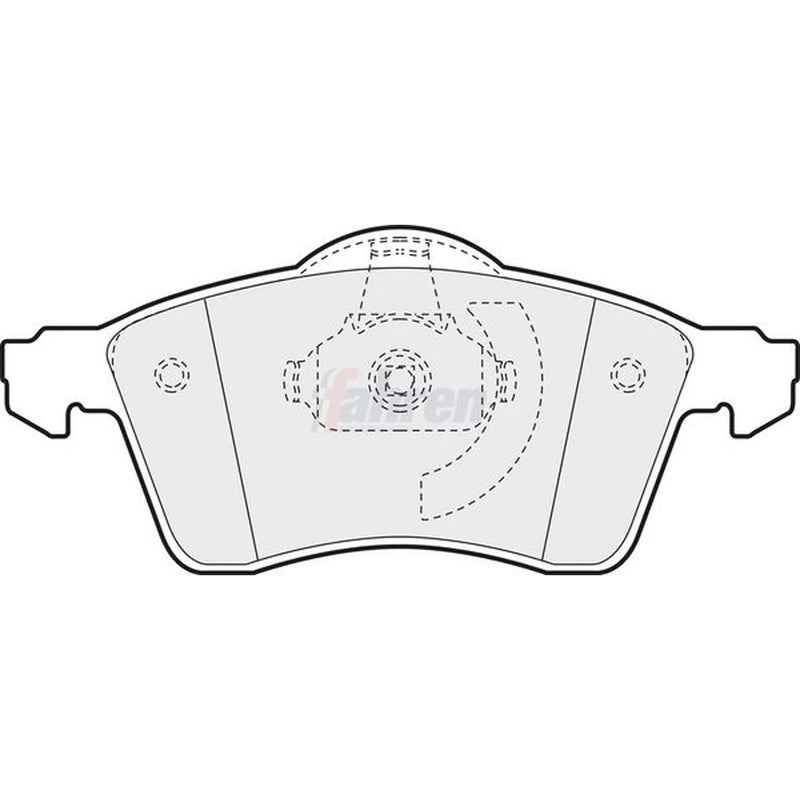 Fahren Front Brake Pad Set fits VW California T4 Camper 1994-2003 1.9 2.4 2.5