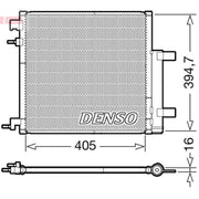 Denso Air Conditioning Condenser fits Chevrolet Spark 2010 on 1.0 1.2