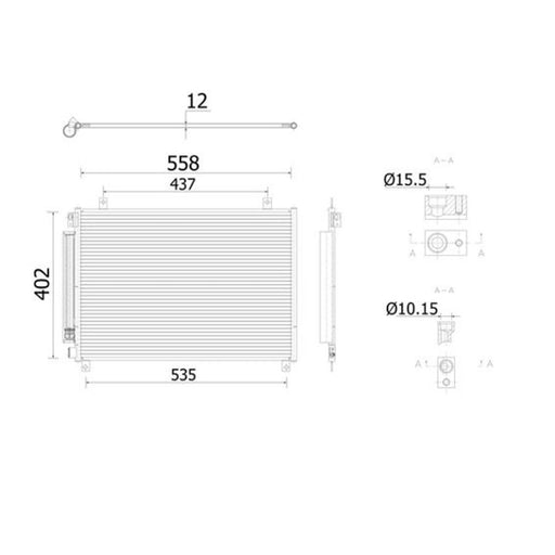 Mahle Air Conditioning Condenser AC 912 000S