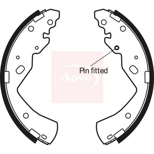 Apec Brake Shoe Set Axle Kit SHU777
