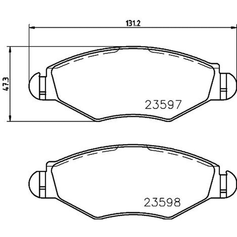 Mintex Front Brake Pad Set MDB2131