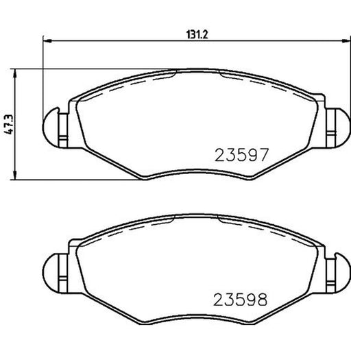 Mintex Front Brake Pad Set MDB2131
