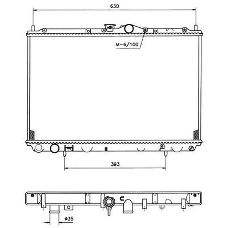 NRF Engine Radiator 519517