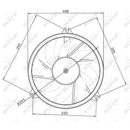 NRF Engine Cooling Fan 47049