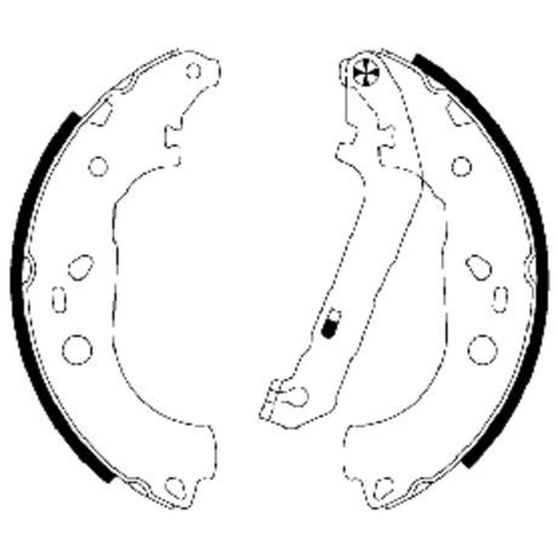 Mintex Brake Shoe Set Axle Kit MFR592
