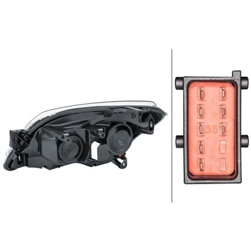 Hella Headlight Headlamp H7/H1 Right 1EG 270 370-321