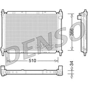 Denso Engine Radiator fits Nissan Micra III 2003-2010 1.5