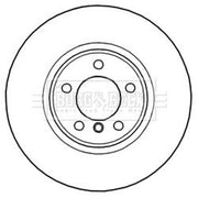 Borg & Beck 2 x Vented Front Brake Discs BBD6010S-x2