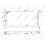 NRF Engine Radiator 52019