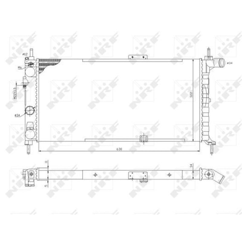 NRF Engine Radiator 52019