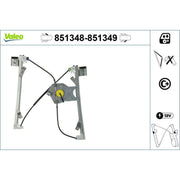 Valeo Electric Window Regulator Lifter Right Front 851349