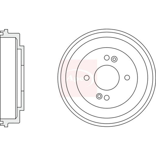 Apec Brake Drum Assembly Rear DRM9947