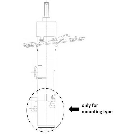 KYB Shock Absorber Damper Strut Front 335840