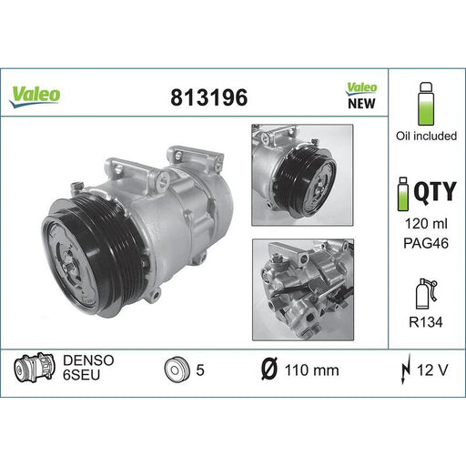 Valeo Air Conditioning Compressor 813196