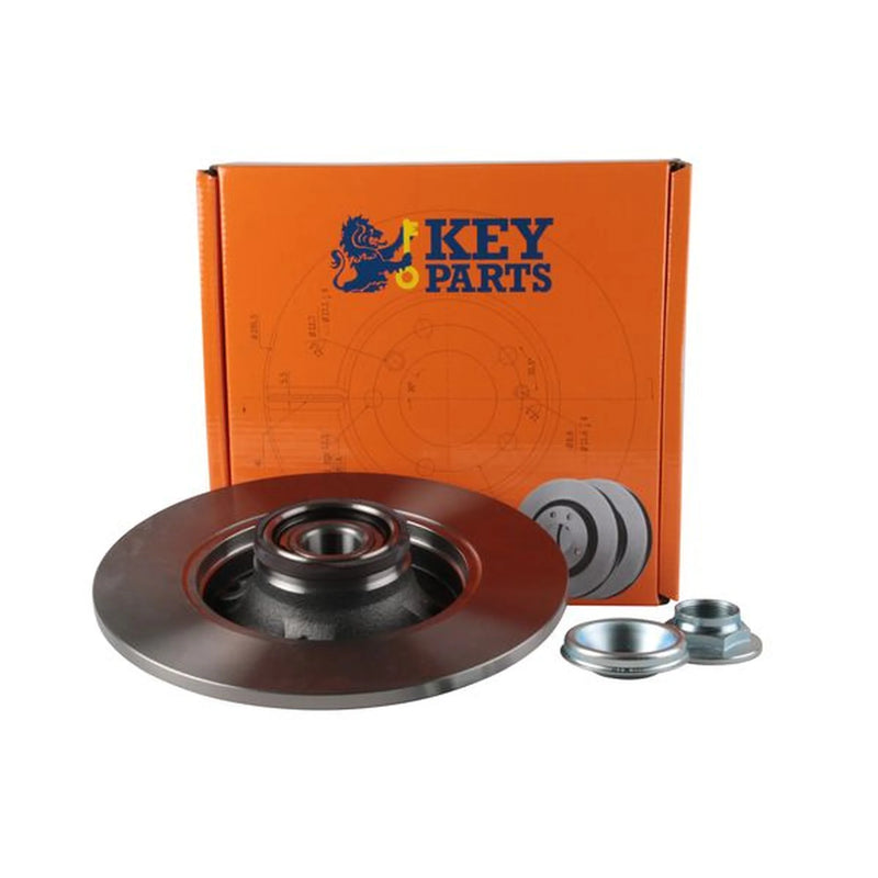 Key Parts 2 x Solid Rear Brake Discs KBD5808S-x2