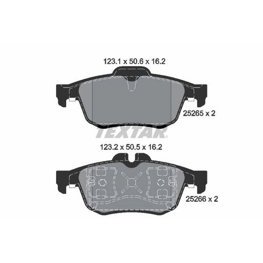 Textar Rear Brake Pad Set 2526501