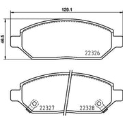 DON Front Brake Pad Set PCP1891
