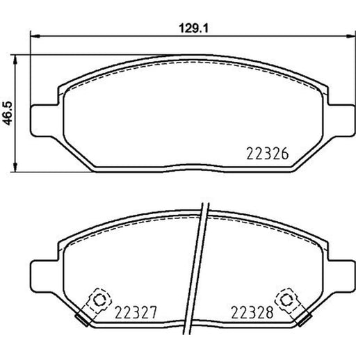 DON Front Brake Pad Set PCP1891