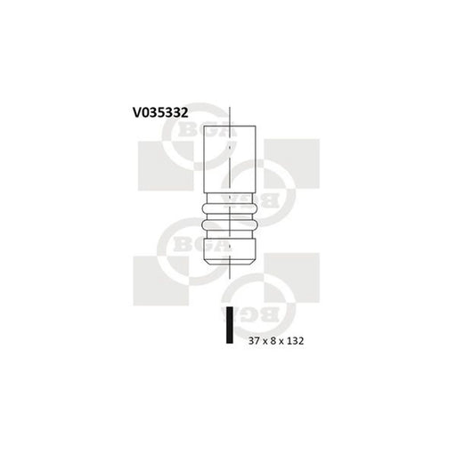 BGA Engine Exhaust Valve 37mm Head V035332
