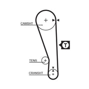 Gates Timing Belt Cambelt 92 Teeth 5036