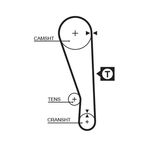 Gates Timing Belt Cambelt 92 Teeth 5036