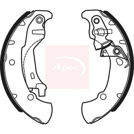 Apec Brake Shoe Set Axle Kit SHU736