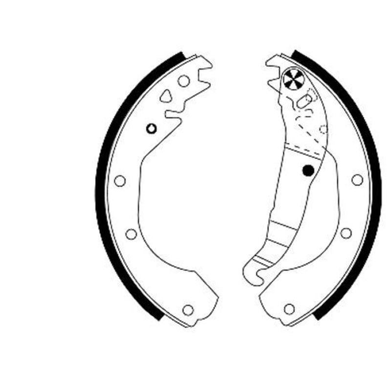 Mintex Brake Shoe Set Axle Kit MFR181