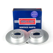 Borg & Beck 2 x Solid Rear Brake Discs BBD4065-x2