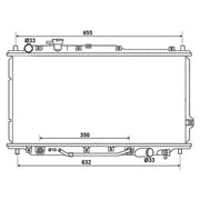 NRF Engine Radiator 53033