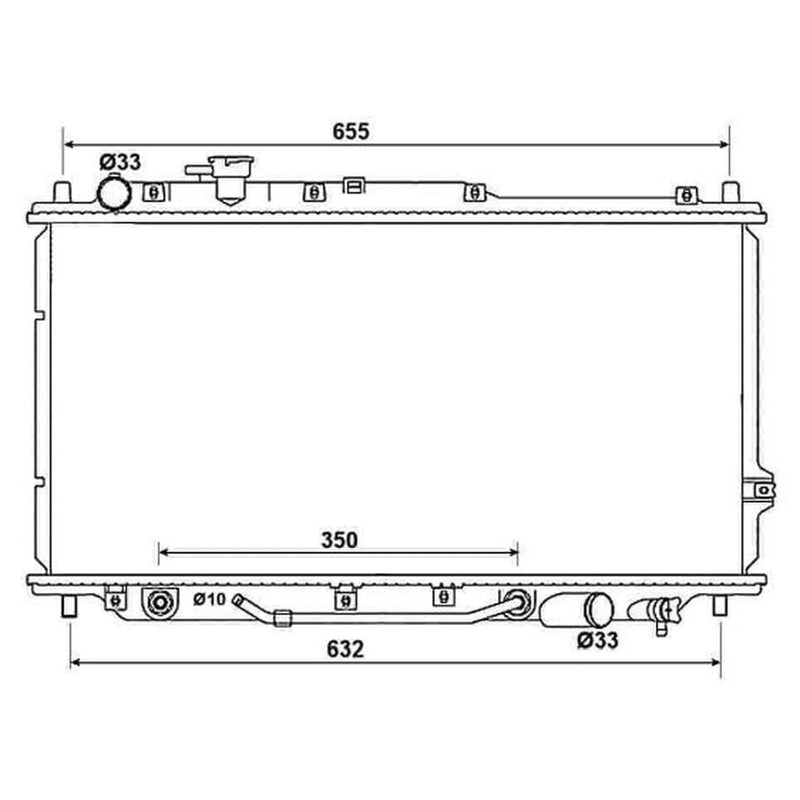 NRF Engine Radiator 53033