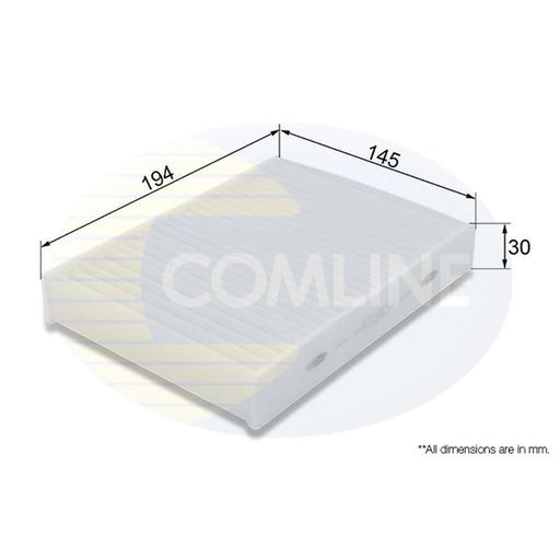 Comline Cabin Air Filter (Pollen Filter) EKF404