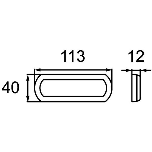 Hella Reflector Front white 8RA 013 403-011