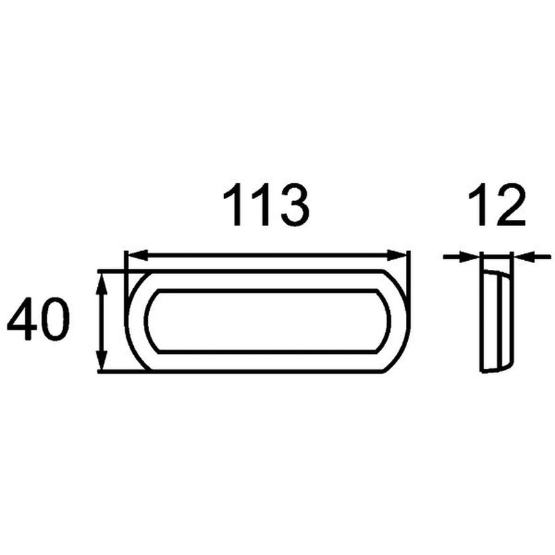 Hella Reflector Rear red 8RA 013 403-001