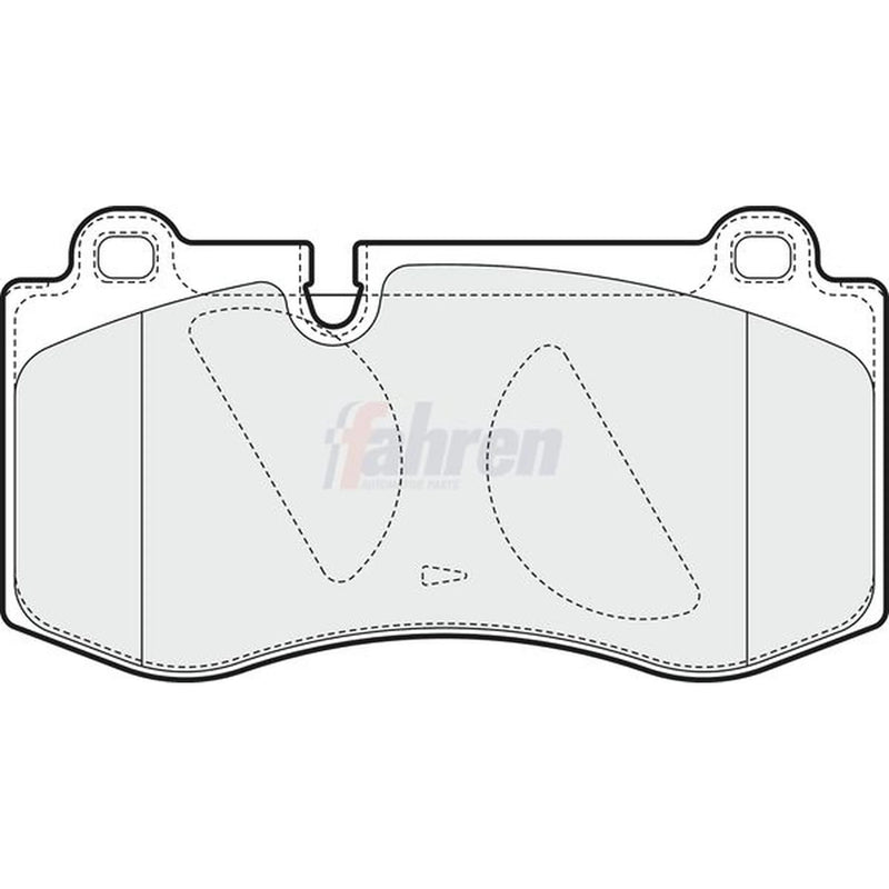 Fahren Front Brake Pad Set fits Mercedes-Benz Cls 2004-2010 219.372 219.375