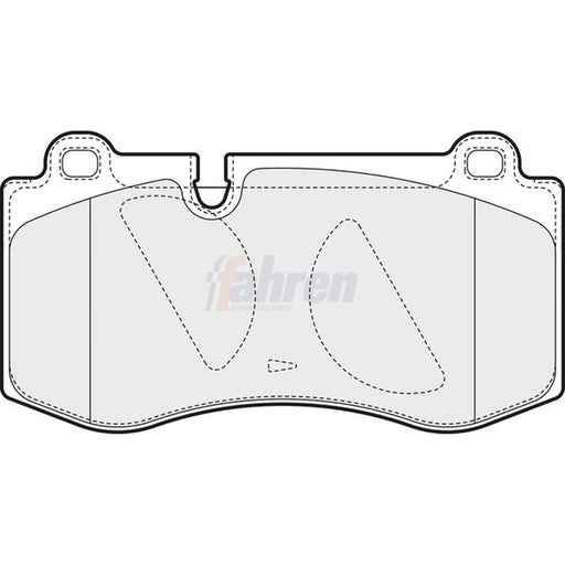 Fahren Front Brake Pad Set fits Mercedes-Benz Cls 2004-2010 219.372 219.375
