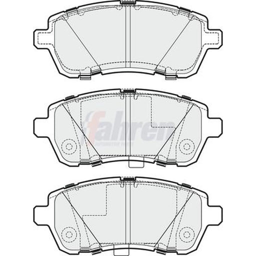 Fahren Front Brake Pad Set fits Ford Fiesta 2010-2017 1.6