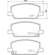 Mintex Front Brake Pad Set MDB4165