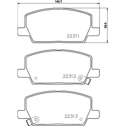 DON Front Brake Pad Set PCP1747