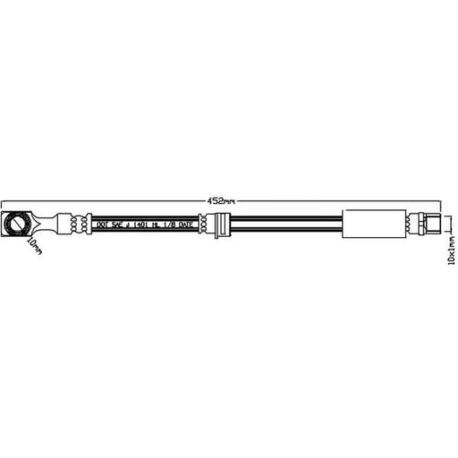 Abtex Brake Hydraulic Hose Line Right ABH1130