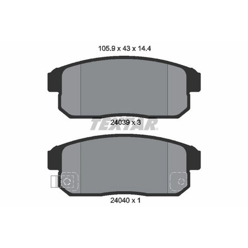 Textar Rear Brake Pad Set 2403901