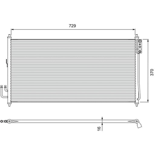 Valeo Air Conditioning Condenser 810909