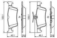 Bosch Brake Pad Set x x 0986494811