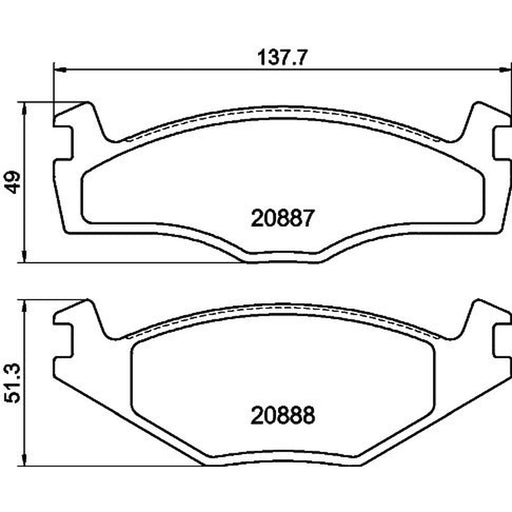 Mintex Front Brake Pad Set MDB1266