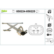 Valeo Electric Window Regulator Lifter Left Rear 850224