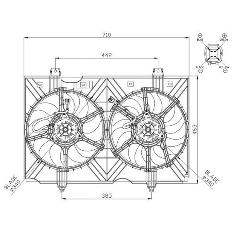 NRF Engine Cooling Fan 47942