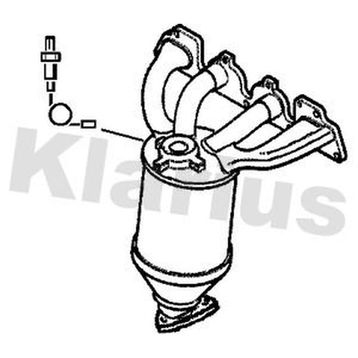 Klarius Catalyst Type Approved With Pipe Front 321902