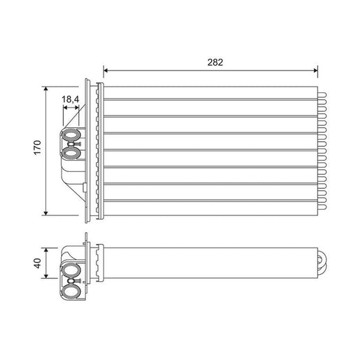 Valeo Heater Matrix Core Heat Exchanger 811698