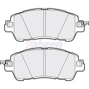 Fahren Front Brake Pad Set fits Mazda 2 2014 on 1.5